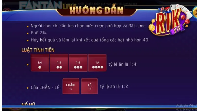 Hướng dẫn cách chơi Fanta Live