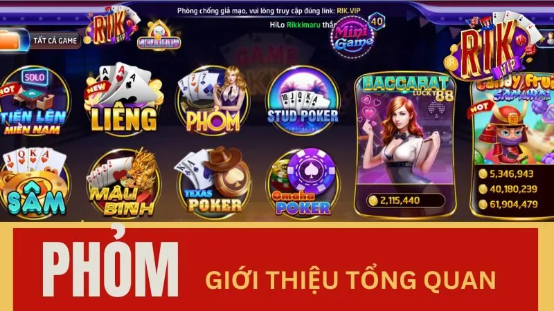 Giới thiệu chung về game phỏm online